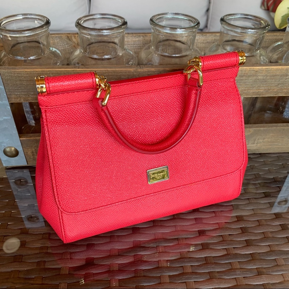 Dolce & Gabanna Small dauphine leather Sicily bag